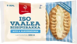 SAARIOINEN ISO VAALEA RIISIPIIRAKKA 9KPL 630 G