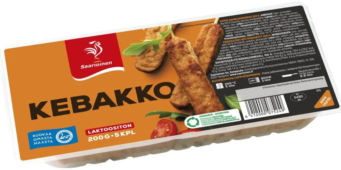 SAARIOINEN KEBAKKO 5 KPL 200 G