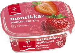 SAARIOINEN MANSIKKAMARMELADI 230 G