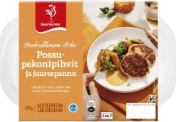 SAARIOINEN POSSU-PEKONIPIHVIT JA JUURESPANNU 320 G