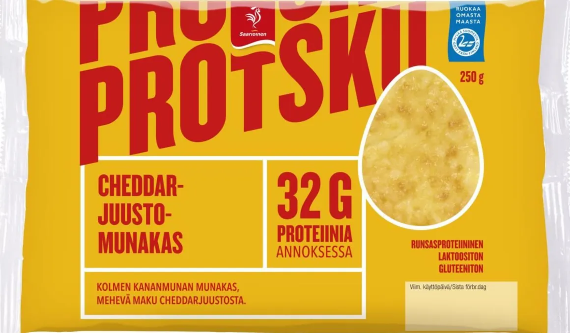 SAARIOINEN PROTSKU ChEDDARJUUSTOMUNAKAS 250 G