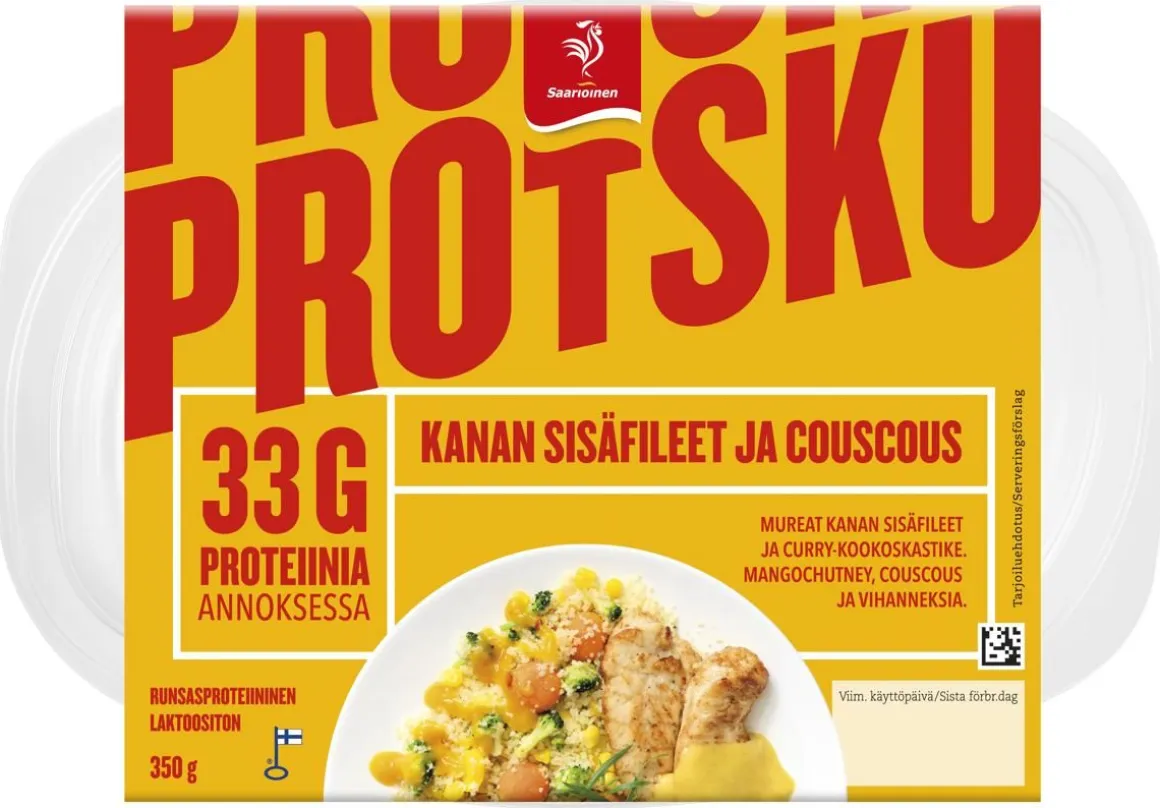 SAARIOINEN PROTSKU KANAN SISÄFILEE & COUSCOUS 350 G
