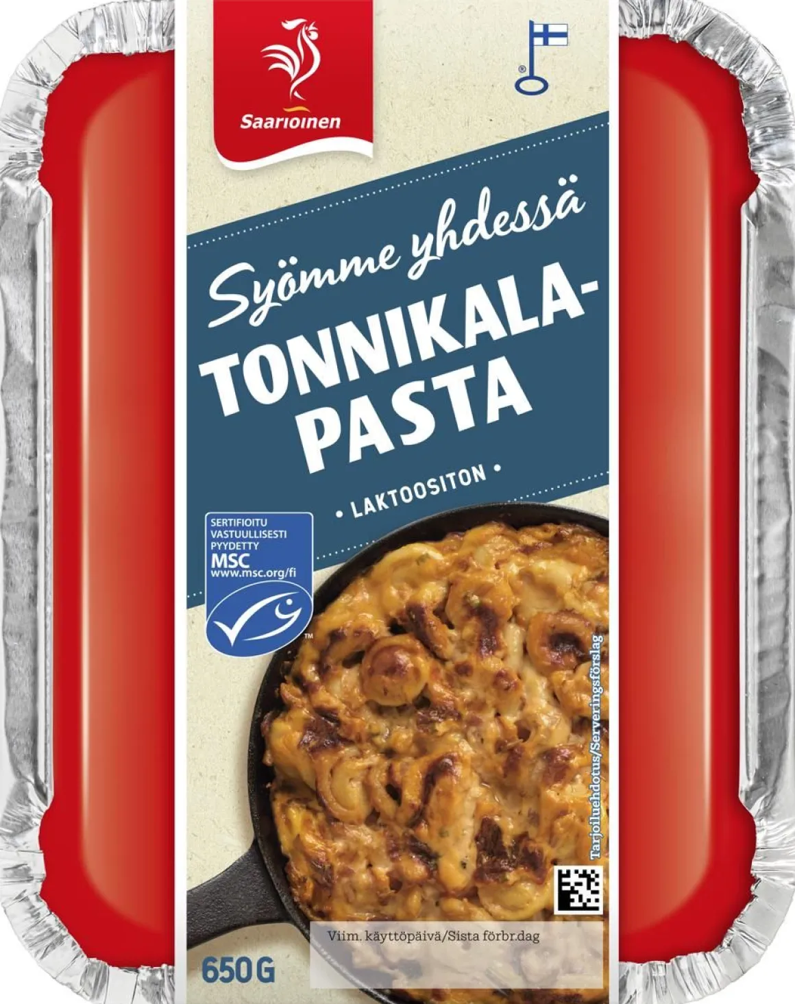SAARIOINEN TONNIKALAPASTA MSC 650 G