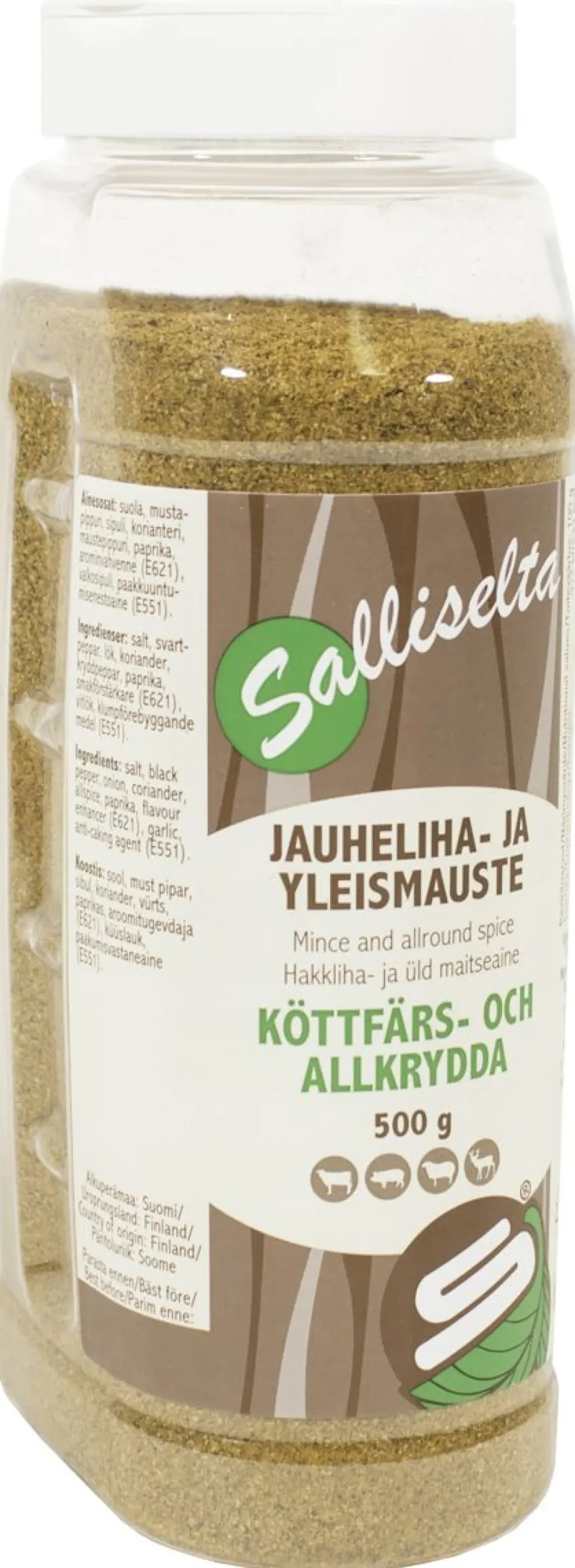 SALLINEN JAUHELIHA JA YLEISMAUSTE 500 G