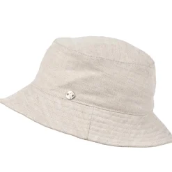 SALON BUCKET HAT LINEN PASTEL, BEIGE, 59