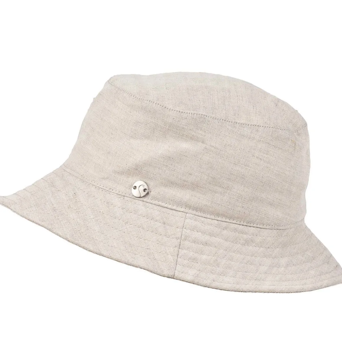 SALON BUCKET HAT LINEN PASTEL, BEIGE, 59