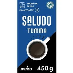 SALUDO TUMMA PAAHTO SUODATINKAHVI 450 G