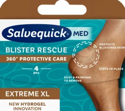 SALVEQUICK MED BLISTER RESCUE EXTREME XL RAKKOLAASTARI 4KPL 4 KPL