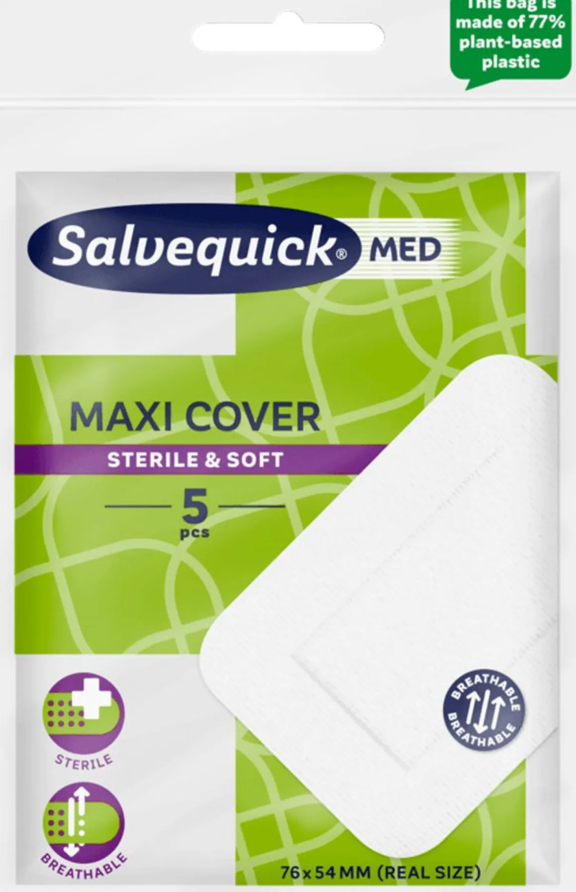 SALVEQUICK MED MAXI COVER LAASTARI 5KPL 5 KPL