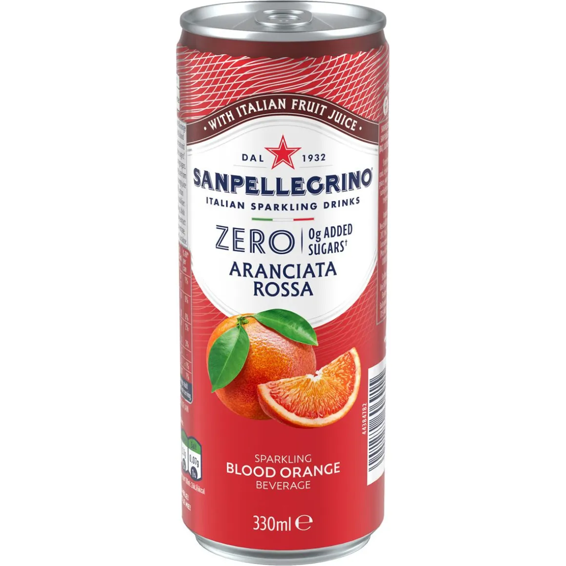 SAN PELLEGRINO ZERO ARANCIATA ROSSA TLK 330 ML