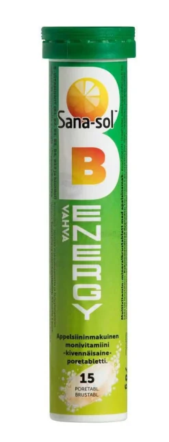 SANA-SOL B-ENERGY PORE APPELSIINI 15 KPL