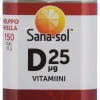 SANA-SOL D-VITAMIINI 25MIKROGR. 150 KPL