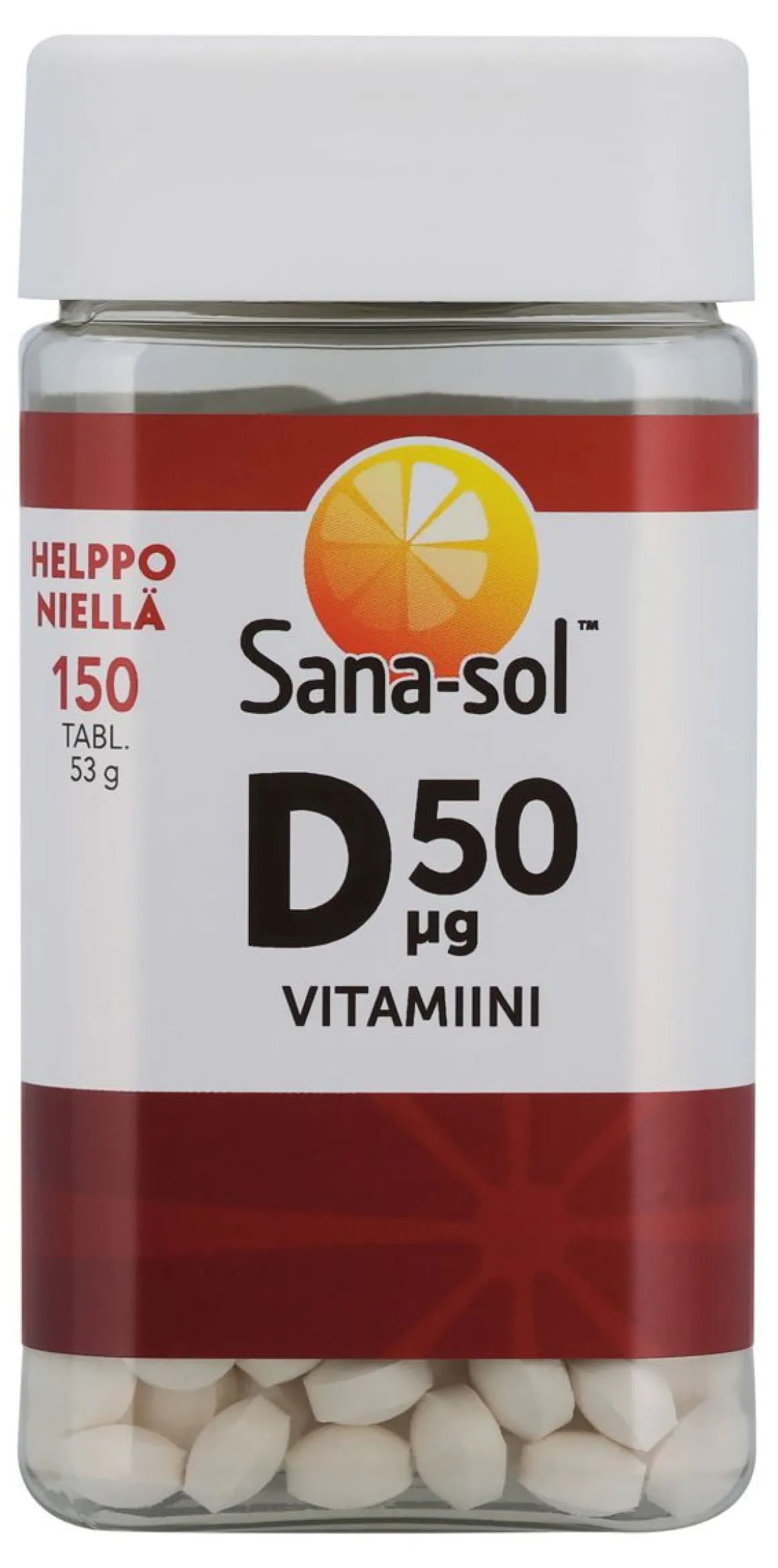 SANA-SOL D-VITAMIINI 50MIKROGR. 150 KPL