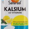 SANA-SOL KALSIUM+D-VITAMIINI PURUTAB SITRUUNA 90 KPL