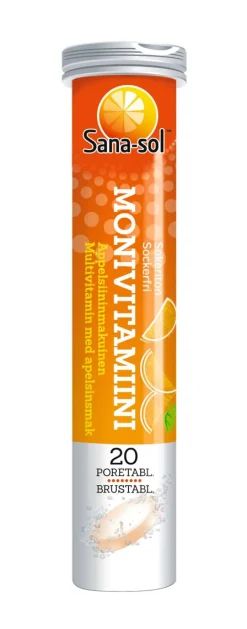 SANA-SOL MONIVITAMIINI PORE APPELSIINI 20 KPL