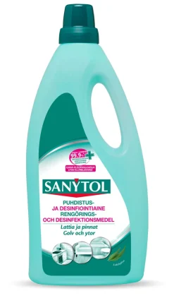 SANYTOL PUHDISTUS JA DESINFIOINTIAINE LATTIAT JA PINNAT
