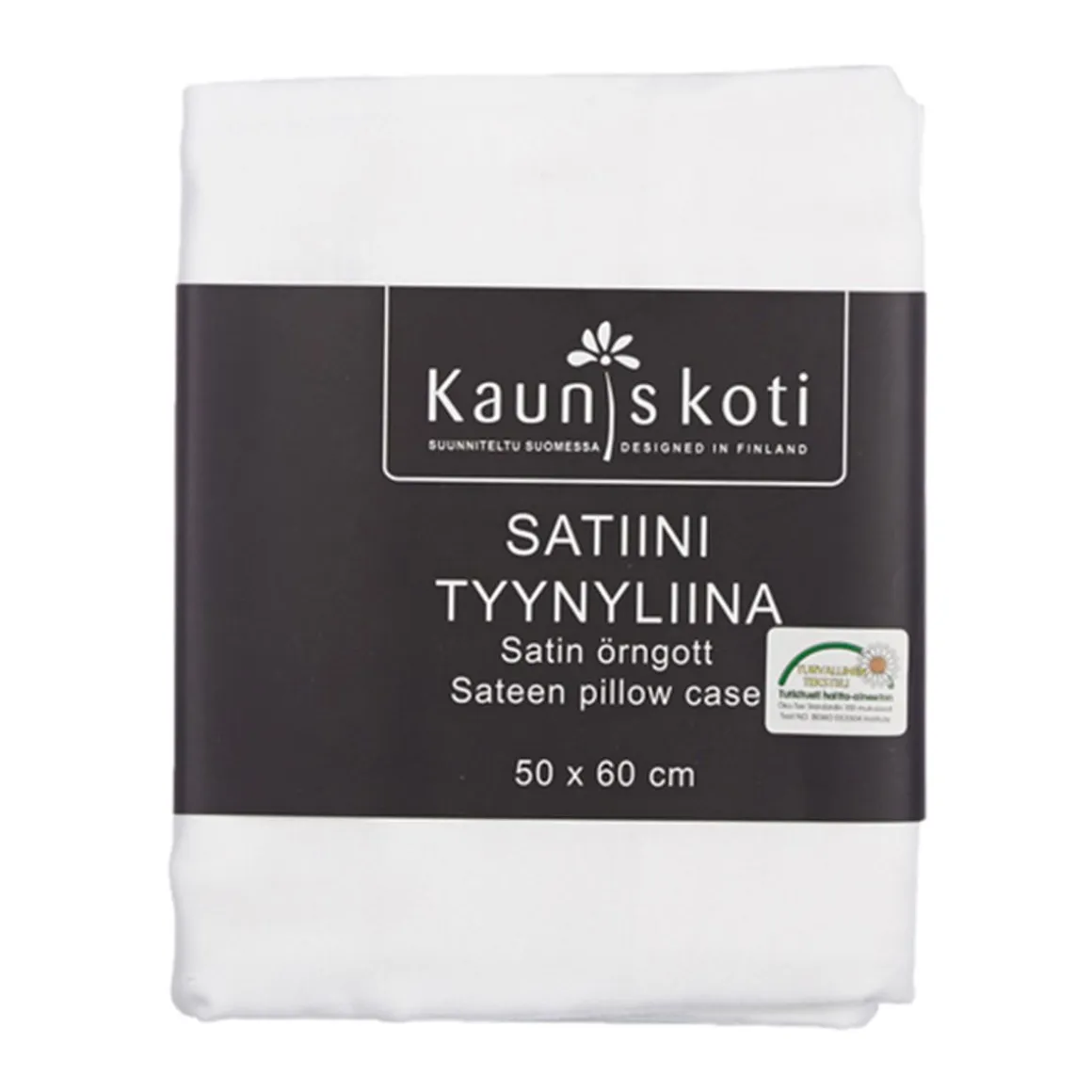 SATIINI TYYNYLIINA 50X60CM 2KPL/PKT VALKOINEN