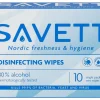 SAVETT DISINFECTING WIPES DESINFIOIVA PYYHE 10 KPL