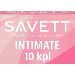 SAVETT INTIM KOSTEUSPYYHE 10 KPL