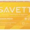 SAVETT LEMON FRESH KOSTEUSPYYHE 10 KPL