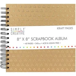 SC SCRAPBOOK KIERRE 20X20 (40)VOIMAPAP KULTAKOLMIO