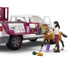 SCHLEICH HORSE CLUB LIIKKUVA ELÄINLÄÄKÄRI JA PERÄVAUNU
