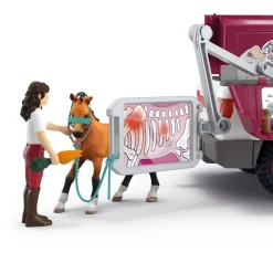 SCHLEICH HORSE CLUB LIIKKUVA ELÄINLÄÄKÄRI JA PERÄVAUNU