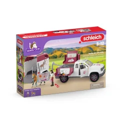 SCHLEICH HORSE CLUB LIIKKUVA ELÄINLÄÄKÄRI JA PERÄVAUNU