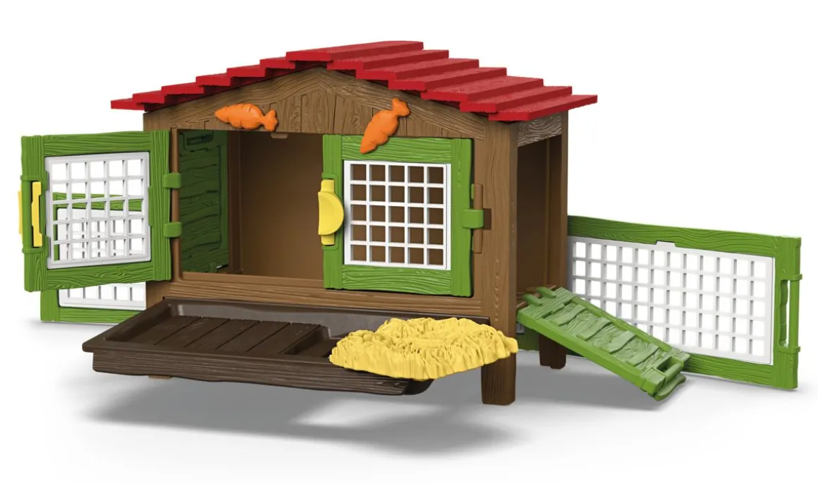 SCHLEICH FARM WORLD JÄNISHÄKKI JA 3 JÄNISTÄ