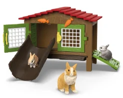 SCHLEICH FARM WORLD JÄNISHÄKKI JA 3 JÄNISTÄ