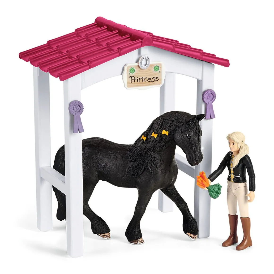 SCHLEICH HEVOSKARSINA MUKANA HEVONEN, KOIRA JA HAHMO