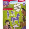 SCHLEICH RATSASTAJA HEVOSELLA JA LISÄVARUSTEET