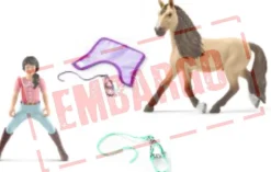SCHLEICH RATSASTAJA HEVOSELLA JA LISÄVARUSTEET