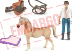 SCHLEICH RATSASTAJA HEVOSELLA JA LISÄVARUSTEET
