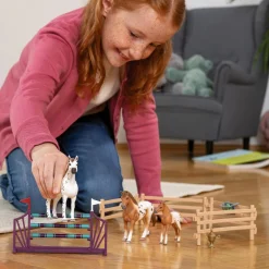 SCHLEICH TOURNAMENT TRAINING SET & APPALOOSA HORS
