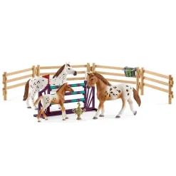SCHLEICH TOURNAMENT TRAINING SET & APPALOOSA HORS