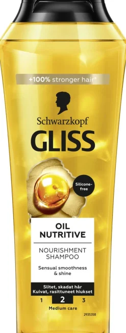 SCHWARZKOPF GLISS OIL NUTRITIVE SHAMPOO 250 ML