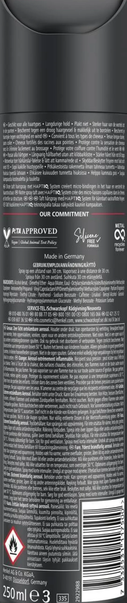 SCHWARZKOPF TAFT POWER HIUSKIINNE 250 ML