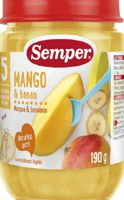 SEMPER MANGOA JA BANAANIA 5-6KK 190 G