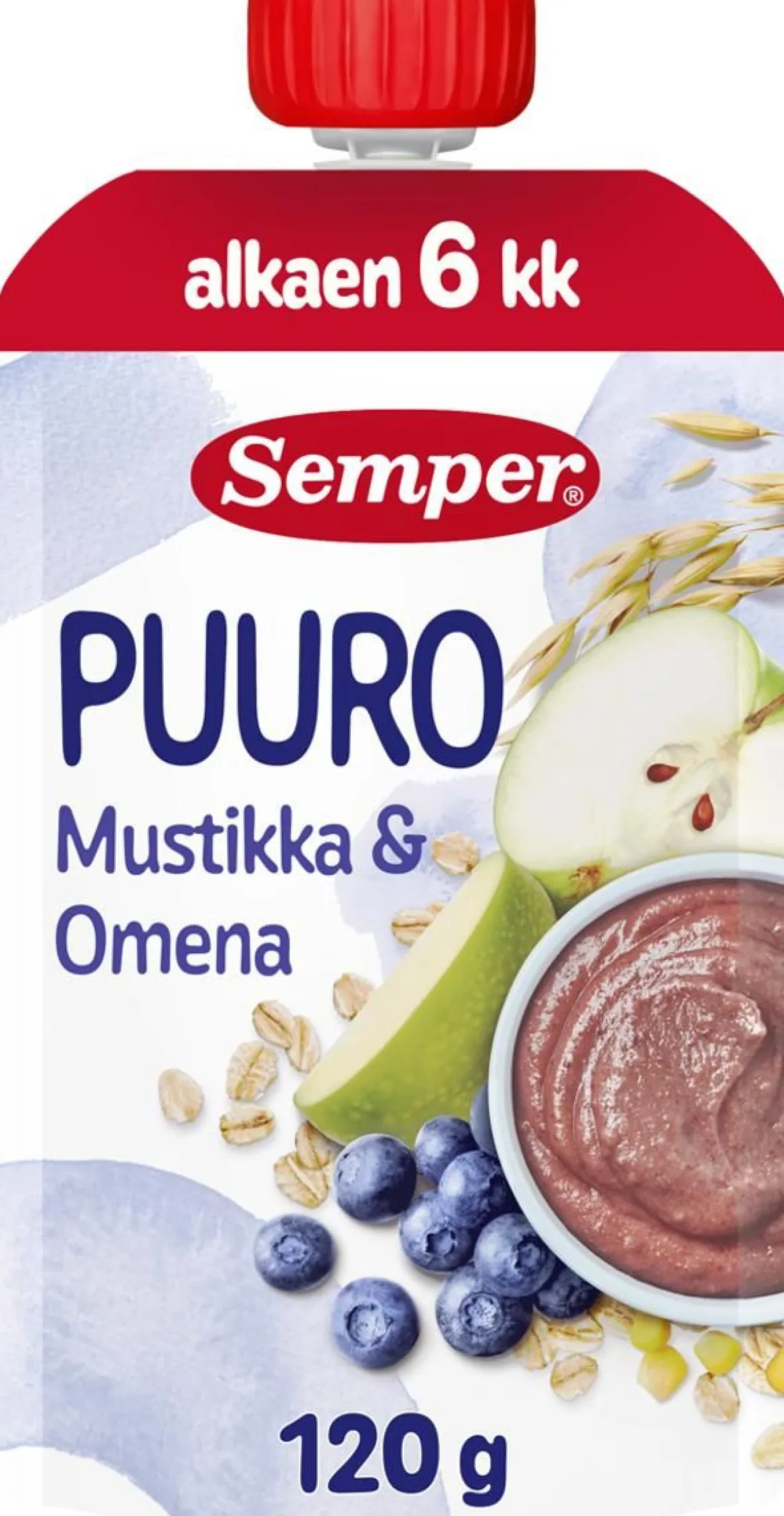 SEMPER PUURO, MUSTIKKA-OMENA 6KK 120 G