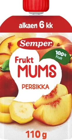 SEMPER FRUKTMUMS PERSIKKA 6KK 110 G