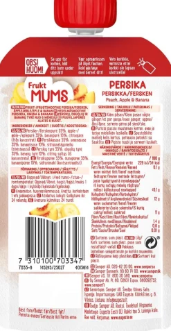 SEMPER FRUKTMUMS PERSIKKA 6KK 110 G