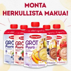 SEMPER PUURO PÄÄRYNÄ & MANGO & OMENA 6+ 120 G