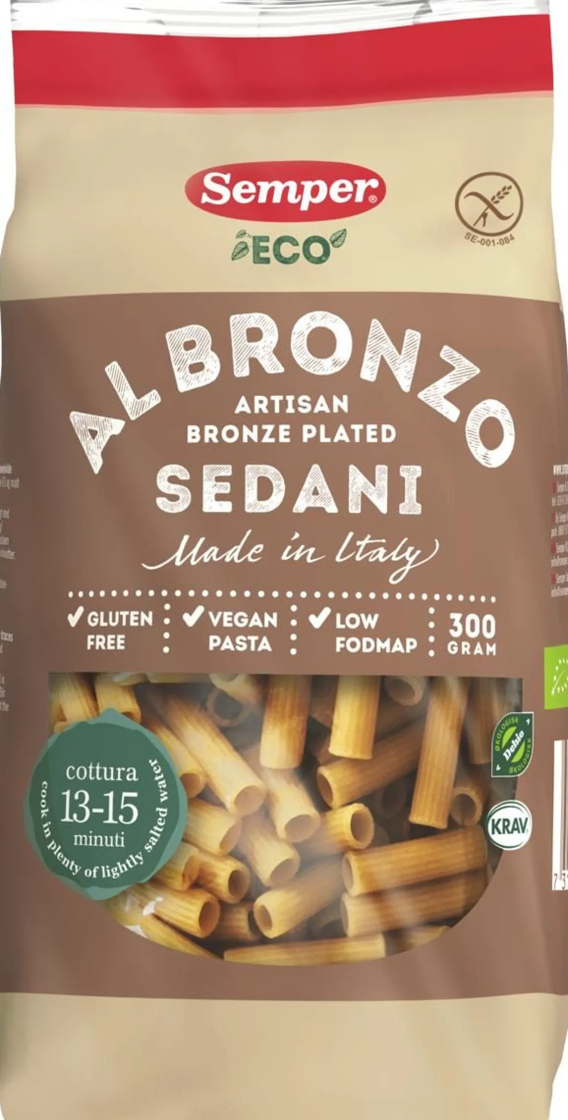 SEMPER SEDANI PASTA LUOMU GTON 300 G