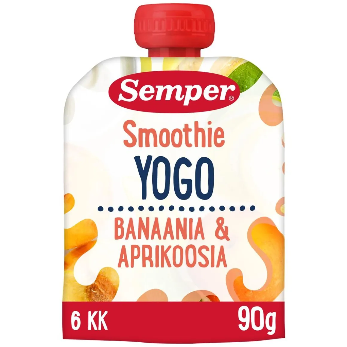 SEMPER SMOOTHIE BANAANIA, APRIKOOSIA JA JOGURTTIA 90 G