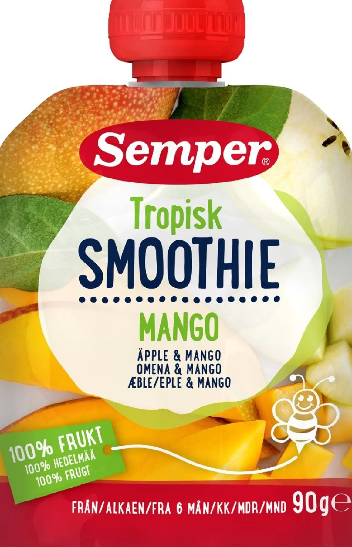 SEMPER SMOOTHIE OMENA-MANGO 6KK 90 G