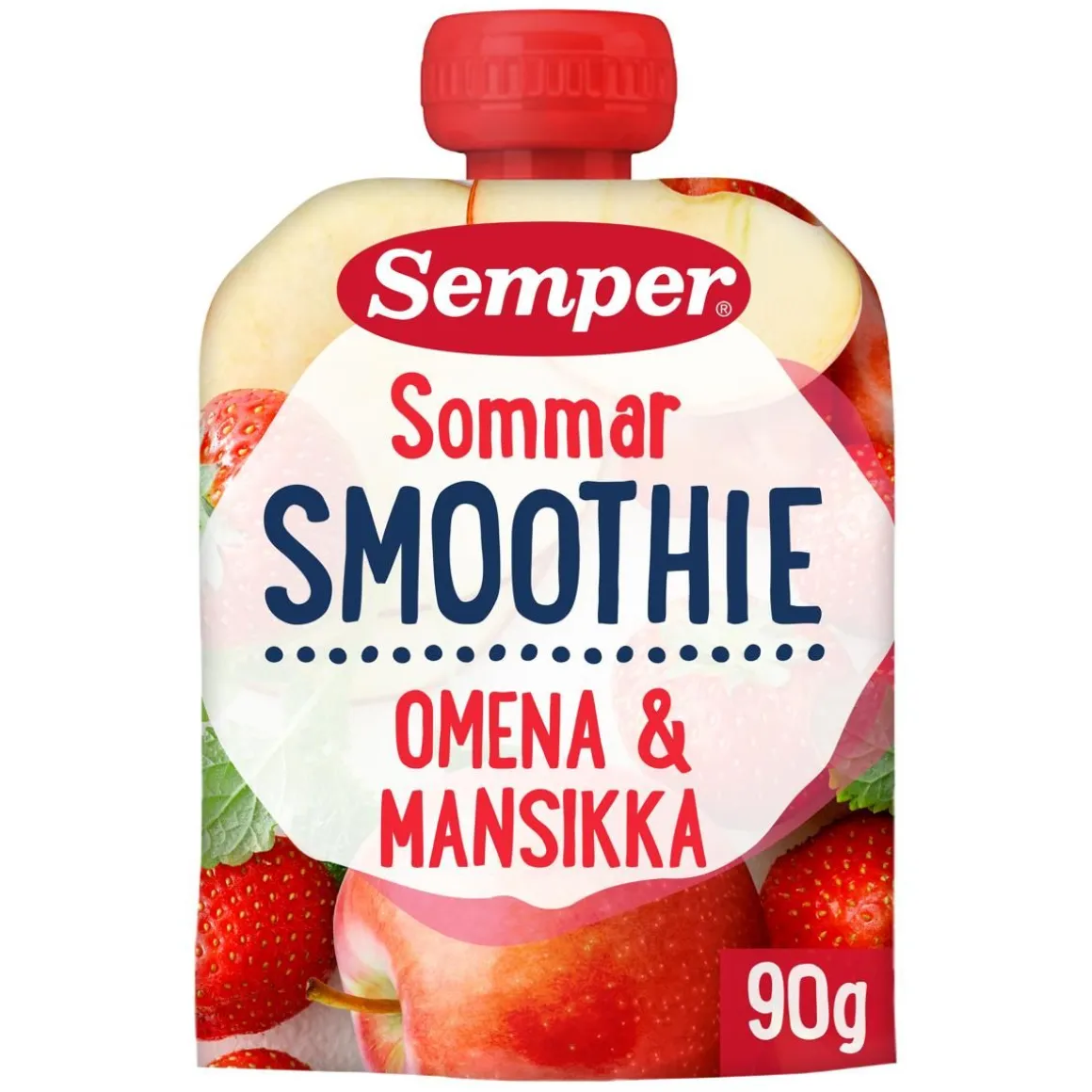 SEMPER SMOOTHIE OMENA MANSIKKA6KK 90 G