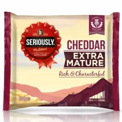 SERIOUSLY EXTRA MATURE WHITE CHEDDAR 200 G