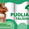 SERLA TALOUSPAPERI PUOLIARKKI 4RL 4 KPL