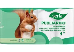 SERLA TALOUSPAPERI PUOLIARKKI 4RL 4 KPL